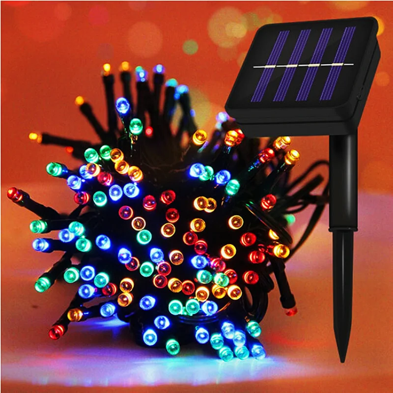 LED-es Napelemes Led Kültéri Vízálló Tündér Garland String Fények, Karácsonyi Party Solar Lámpa Kerti Dekoráció 5/12/22/32M5