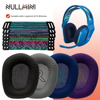 NullMini Csere Fülpárna a Logitech G733 Vezeték nélküli Fejhallgató Ujja Fejpánt Fejhallgató Earmuff