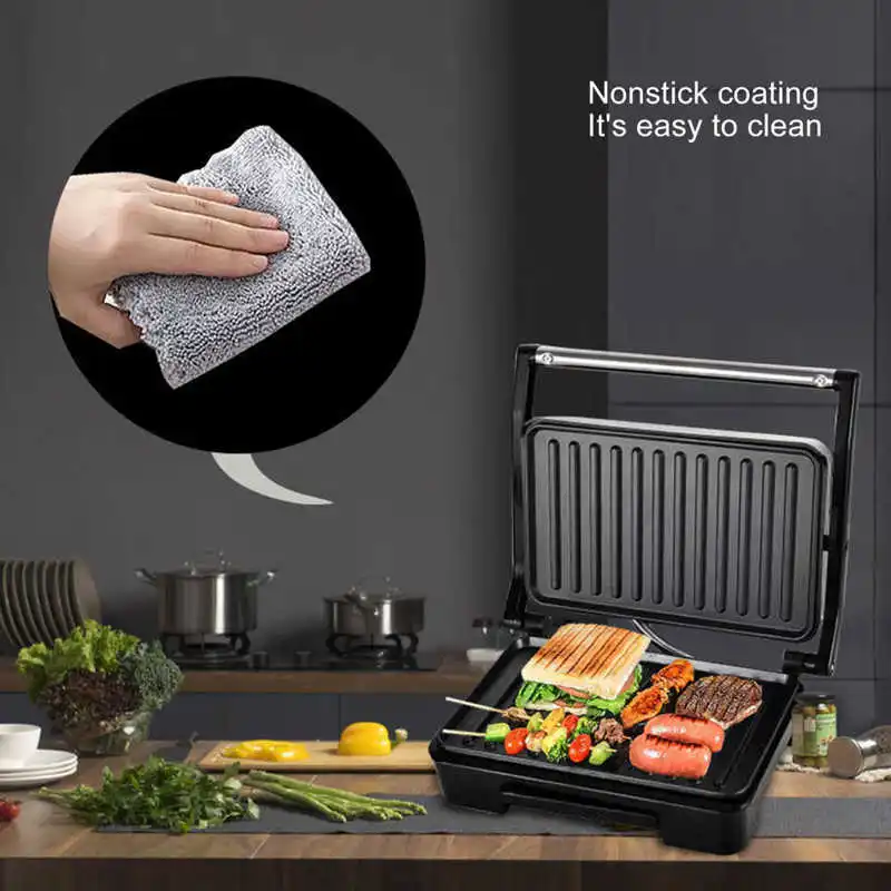 Panini Készítő Reggeli Gép Mini Grill Kolbász Háztartási Hamburger, Steak-Grill konyhai Eszközök 850W0
