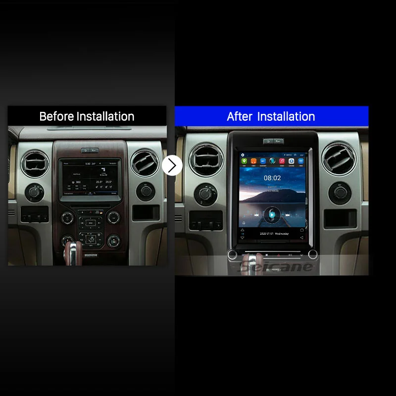 Pentohoi Autórádió Ford F150 2009-2014 Tesla Függőleges Képernyő Carplay Navigátor Multimédia Lejátszó Sztereó Auto Android124