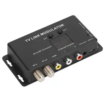TM70 IR UHF Modulátor TV LINK AV Modulátor, hogy RF Konverter IR Extender 21 Csatorna Kijelző PAL/NTSC Magas Minőség