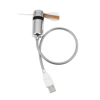 USB Mini Rajongók Idő-Hőmérséklet Kijelző Kreatív Ajándék LED Lámpa Király Gadget Laptop Számítógép PC