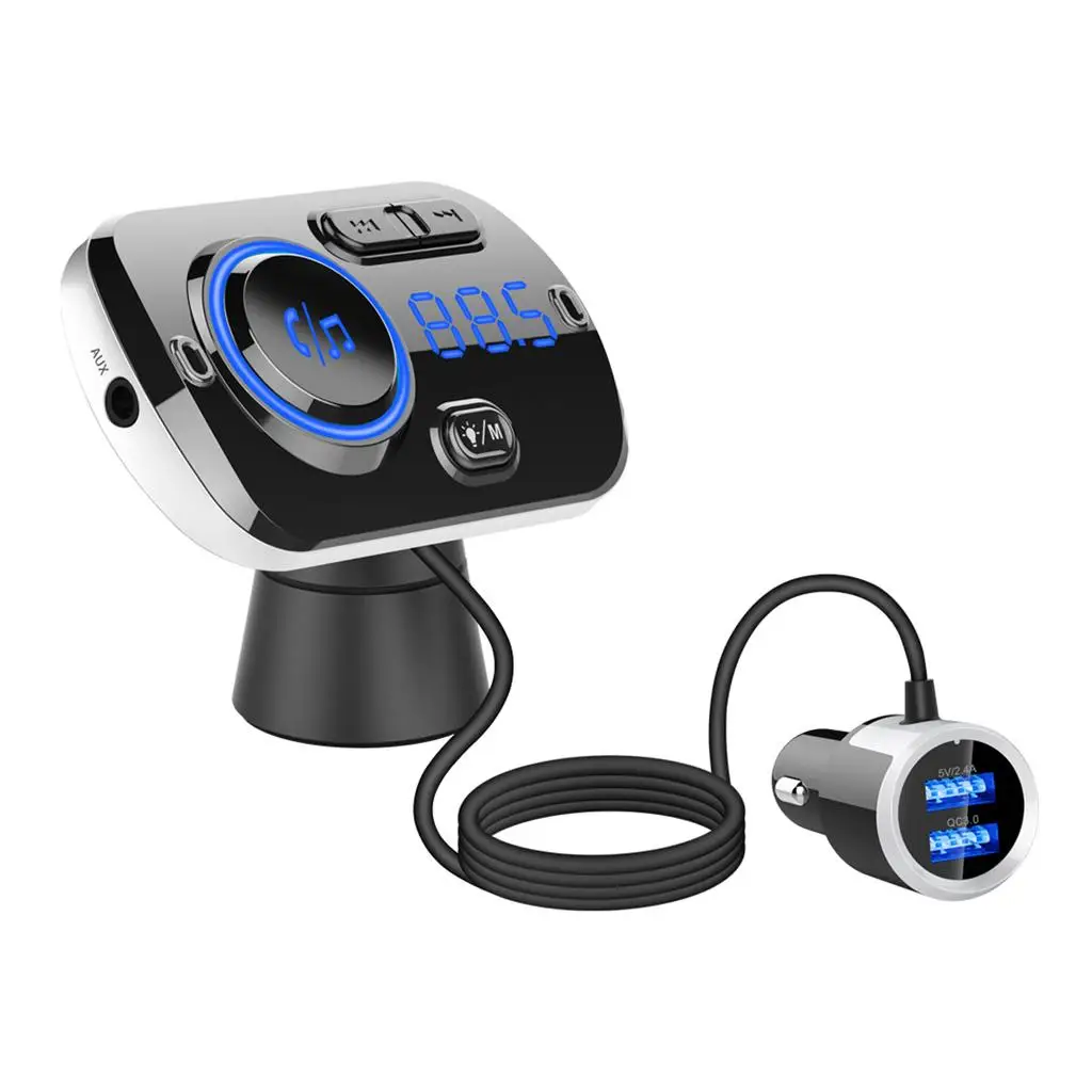 Vezeték nélküli Bluetooth FM Zene USB Töltő Adapter Rádió2
