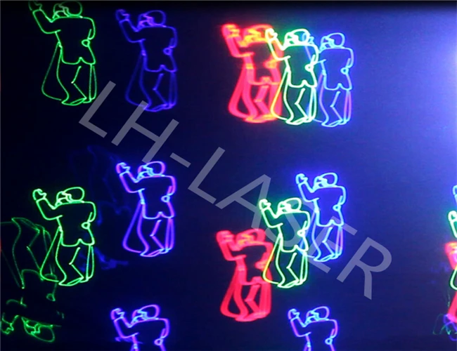 Új ILDA 2500mw RGB lézer fény dj disco színpadi világítás karácsonyi világítás show5