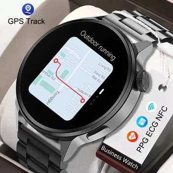 Új NFC Smart Karóra Női Óra Bluetooth Hívás GPS Mozgását Nyomon pulzus, EKG, Vérnyomás Férfiak smartwatch Az Android-ios