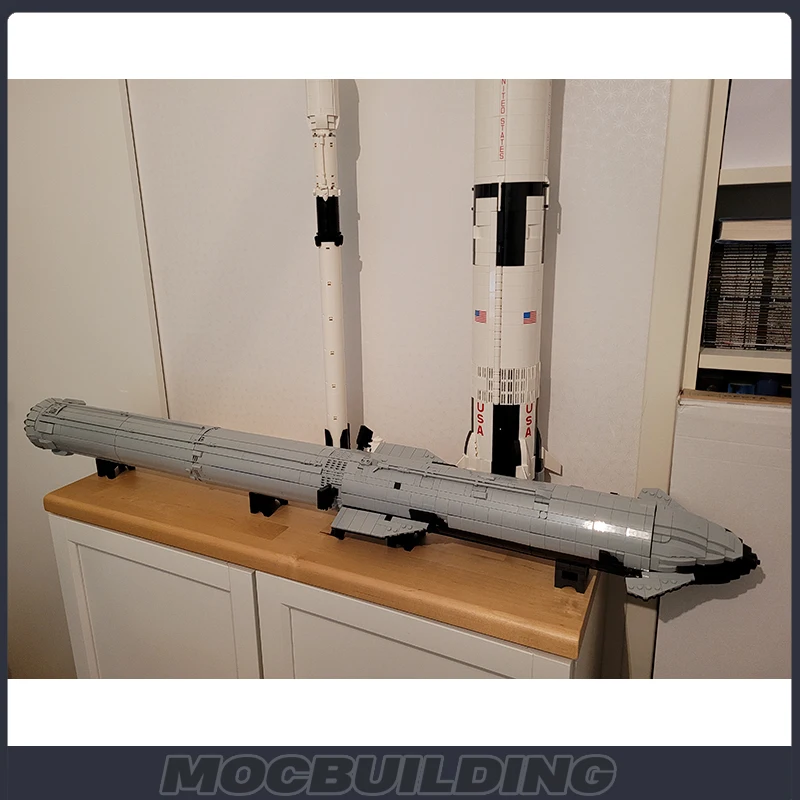 Űrhajó Szuper Nehéz Saturn V Modell építőkocka Tér Gyorsító Rakéta együttműködési megállapodás Oktatás Csillagközi Játék, Ajándék1